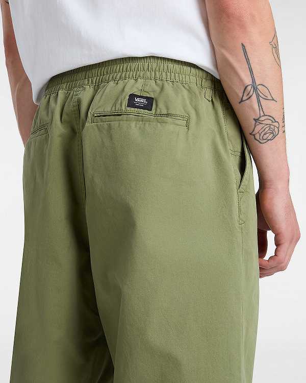 Green Men Vans Range Baggy Tapered Elastic Waist Pants Australia | VN6851724