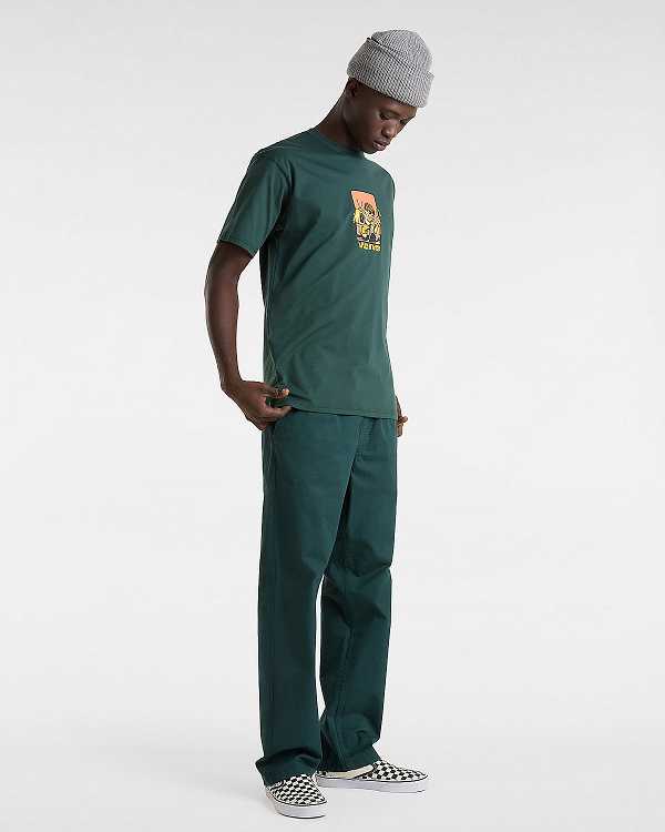 Green Men Vans Range Relaxed Elastic Pants Australia | VN5069472