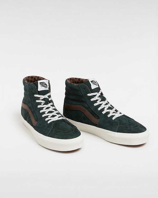 Green Men Vans Sk8-Hi Pig Suede Skate Shoes Australia | VN8793502