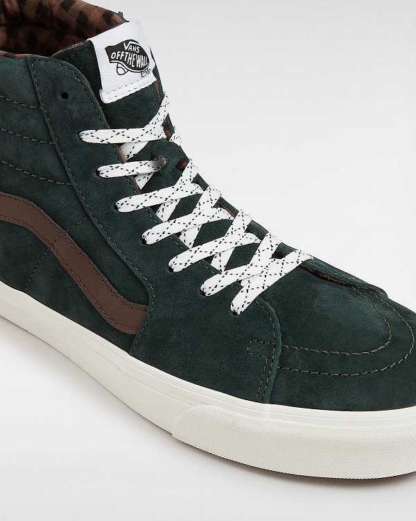 Green Men Vans Sk8-Hi Pig Suede Skate Shoes Australia | VN8793502