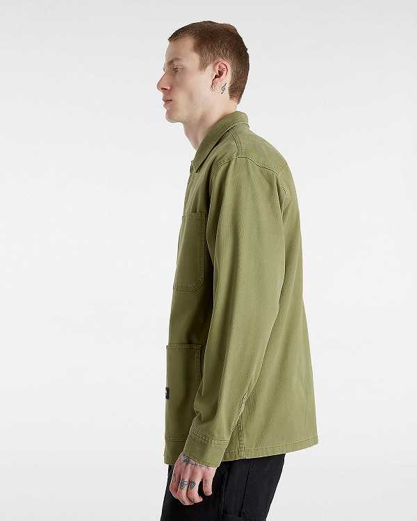 Green Men Vans Westfield Shacket Shirts Australia | VN8312560