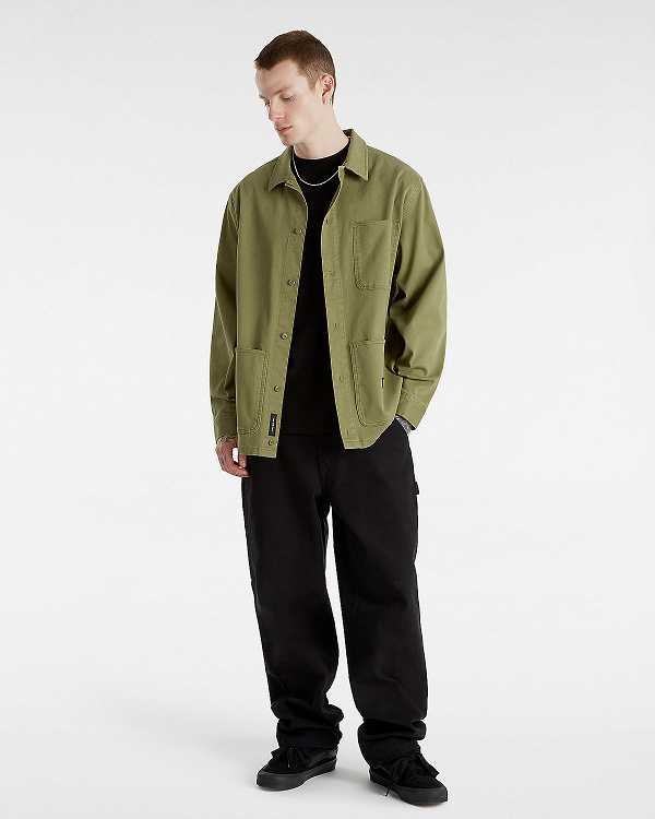 Green Men Vans Westfield Shacket Shirts Australia | VN8312560