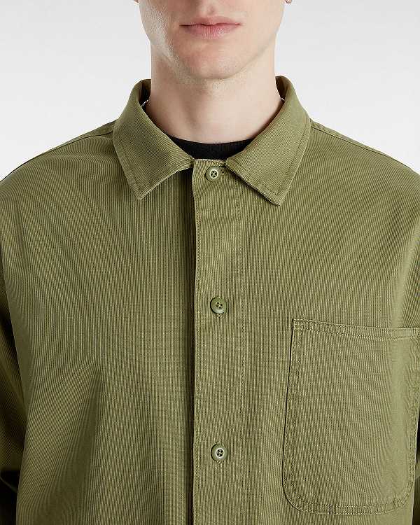 Green Men Vans Westfield Shacket Shirts Australia | VN8312560