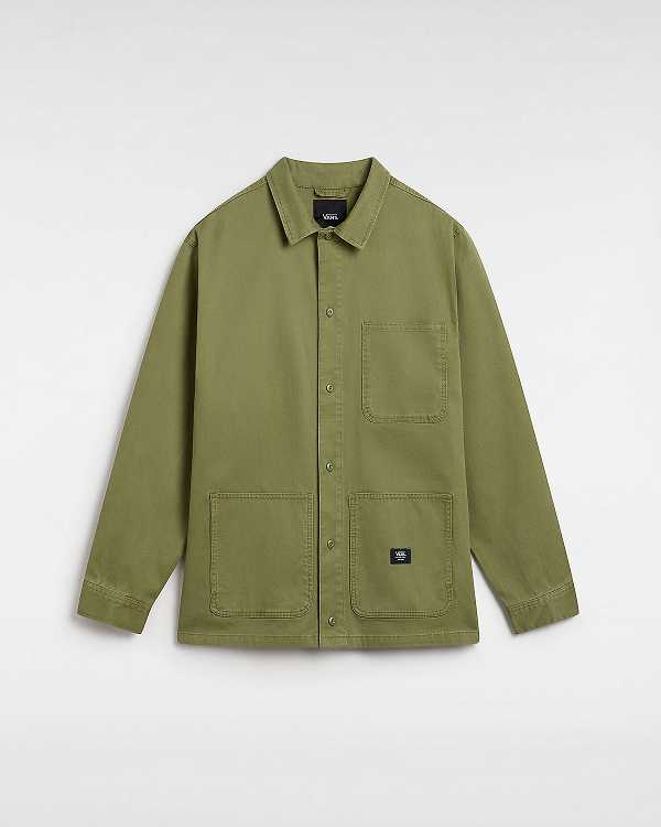 Green Men Vans Westfield Shacket Shirts Australia | VN8312560