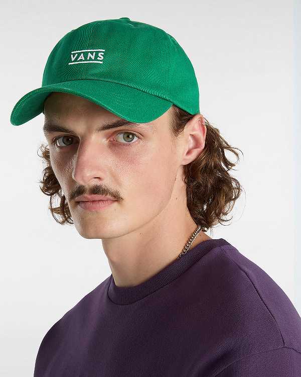 Green Unisex Vans Half Box Curved Bill Jockey Hats Australia | VN5901642