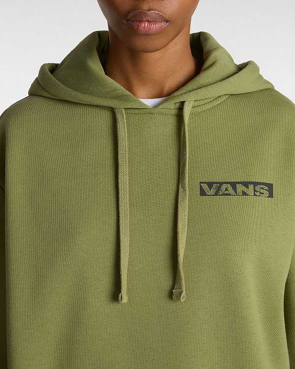 Green Women Vans Firemade Bloussant Hoodie Australia | VN4962853