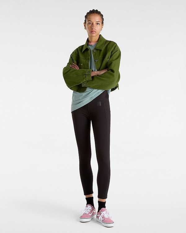 Green Women Vans Raynes Crop Trucker Jacket Australia | VN2759436