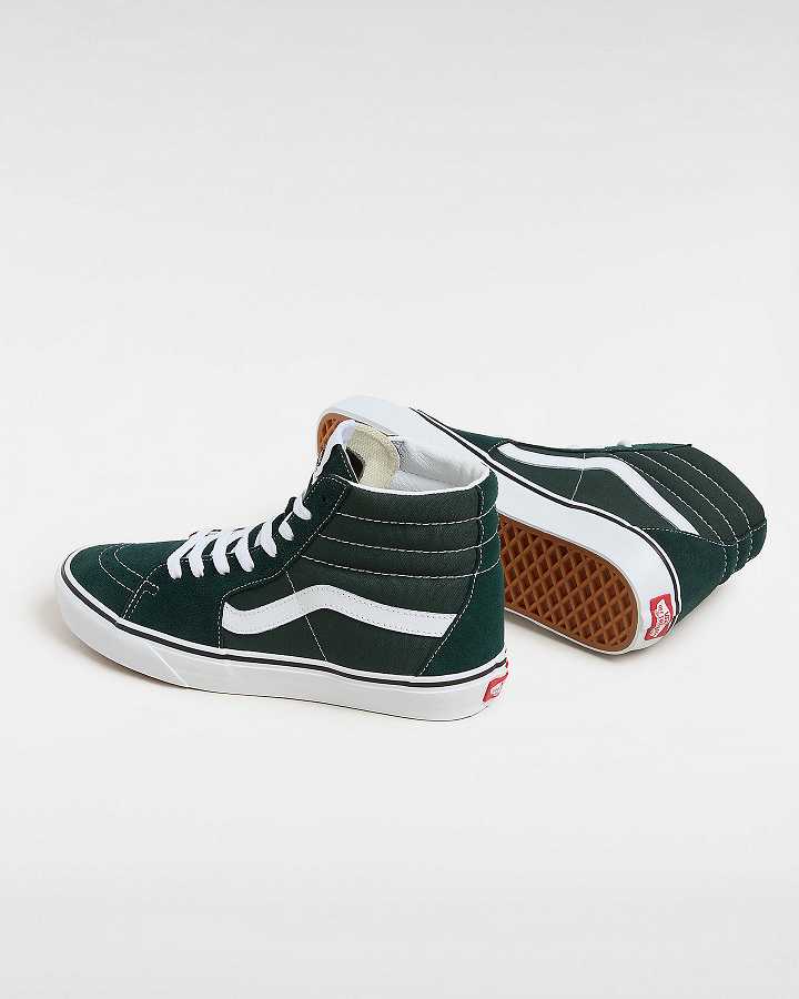 Green Women Vans Sk8-Hi Skate Shoes Australia | VN1736054