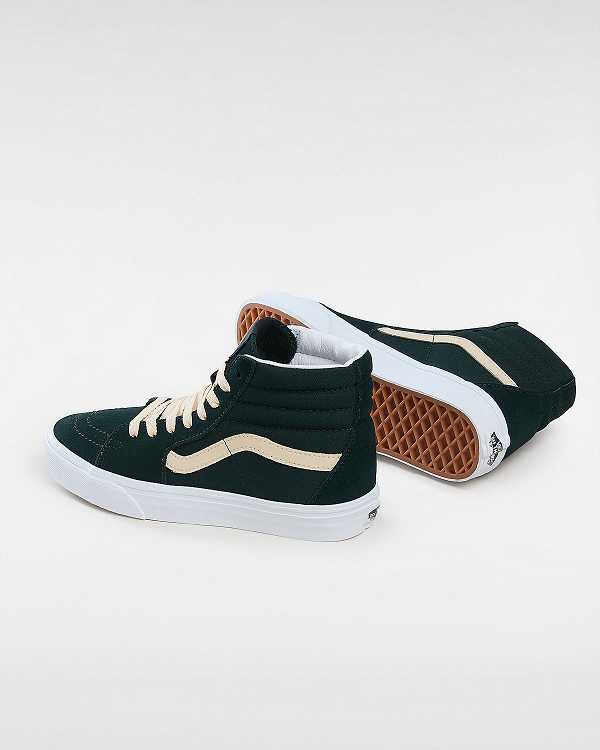 Green Women Vans Sk8-Hi Suede Skate Shoes Australia | VN7634928