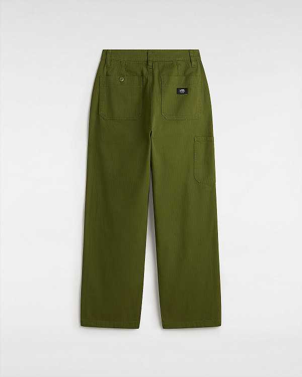 Green Women Vans Union Relaxed Carpenter Pants Australia | VN3487152