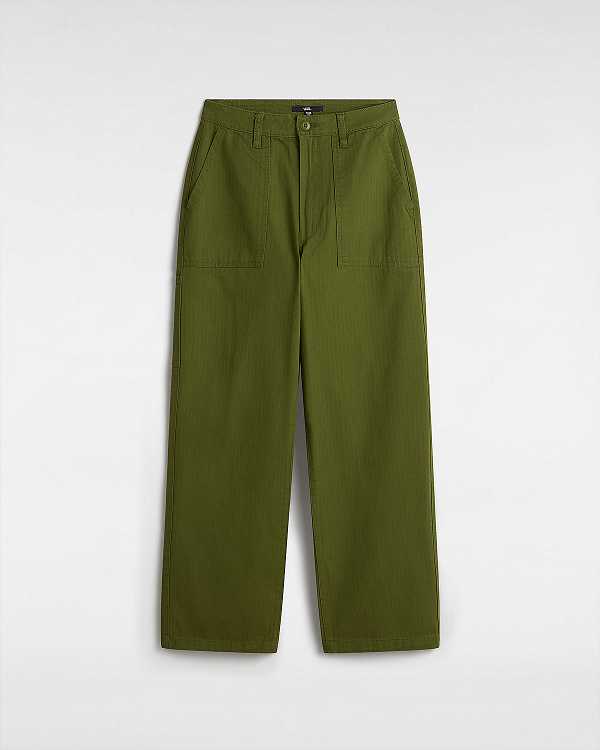 Green Women Vans Union Relaxed Carpenter Pants Australia | VN3487152