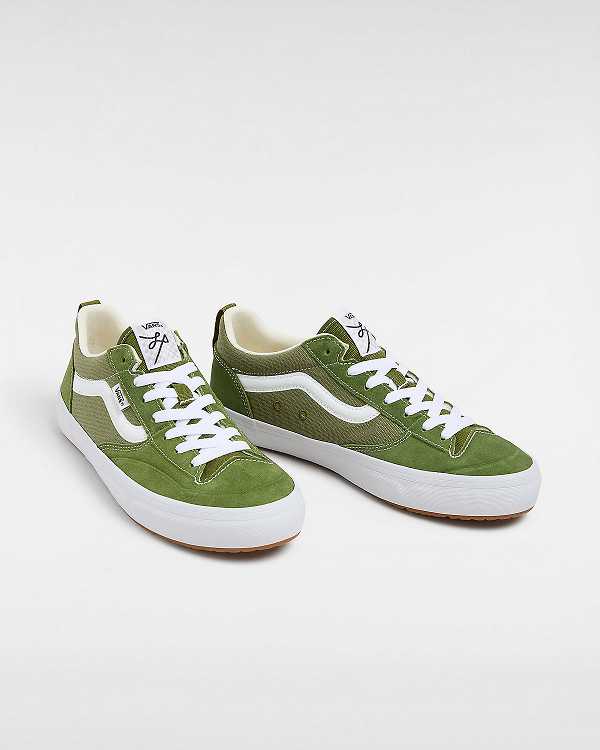 Green / White Men Vans Lizzie Low Skate Shoes Australia | VN7089453