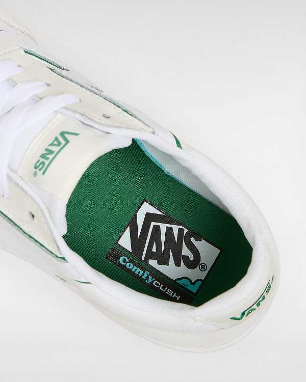 Green / White Men Vans Lowland ComfyCush Tennis Shoes Australia | VN9704125