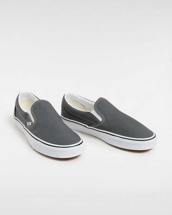 Grey Men Vans Canvas Classic Slip On Shoes Australia | VN1264075