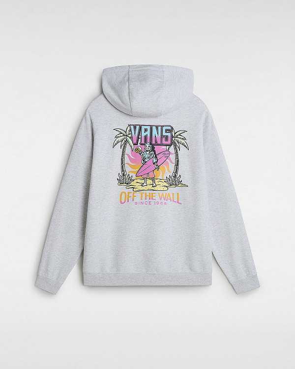 Grey Men Vans Palm Cheers Classic Hoodie Australia | VN7498316