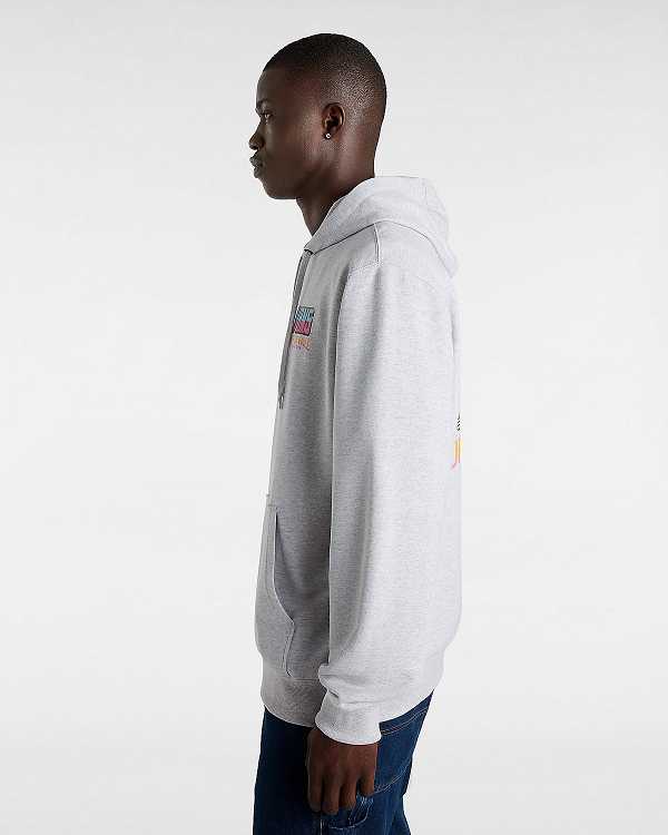 Grey Men Vans Palm Cheers Classic Hoodie Australia | VN7498316