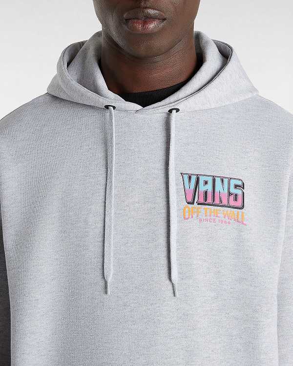 Grey Men Vans Palm Cheers Classic Hoodie Australia | VN7498316