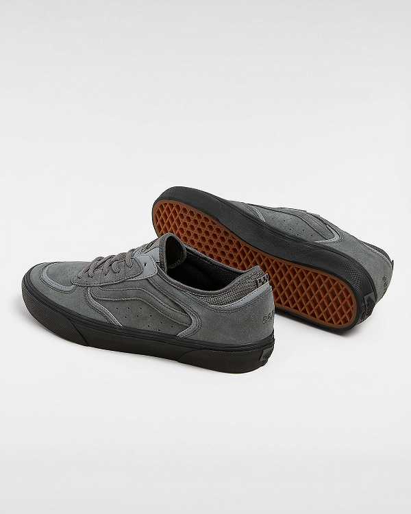 Grey Men Vans Rowley Suede Skate Shoes Australia | VN8745329