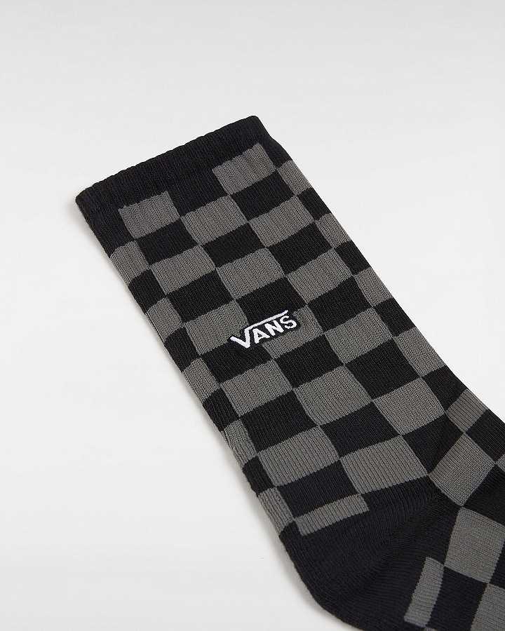 Grey Unisex Vans Checkerboard Crew (1 Pair) Socks Australia | VN9786153