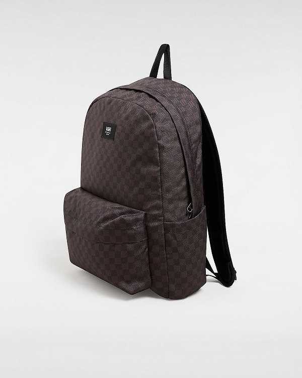 Grey Unisex Vans Old Skool Check Backpacks Australia | VN8763451