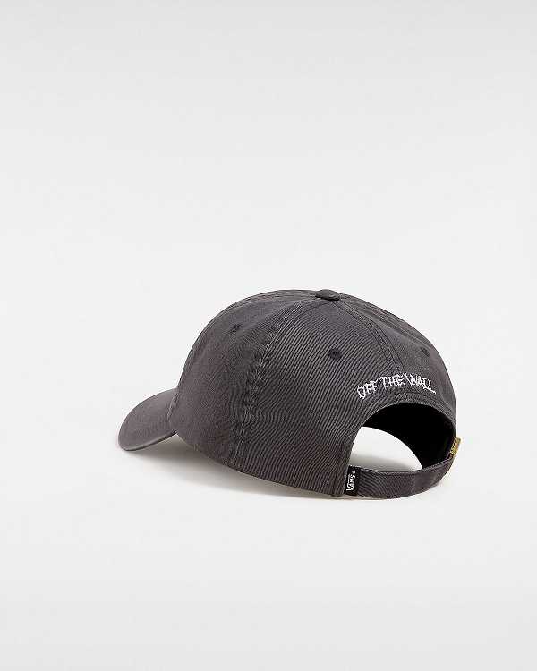 Grey Unisex Vans Vinyl Touch Curved Bill Hats Australia | VN6287041