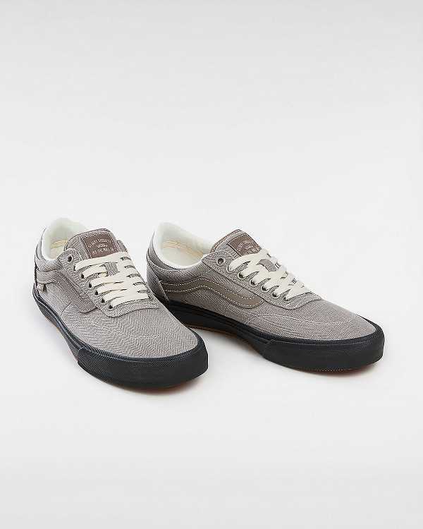 Grey Women Vans Gilbert Crockett Herringbone Skate Shoes Australia | VN0368715