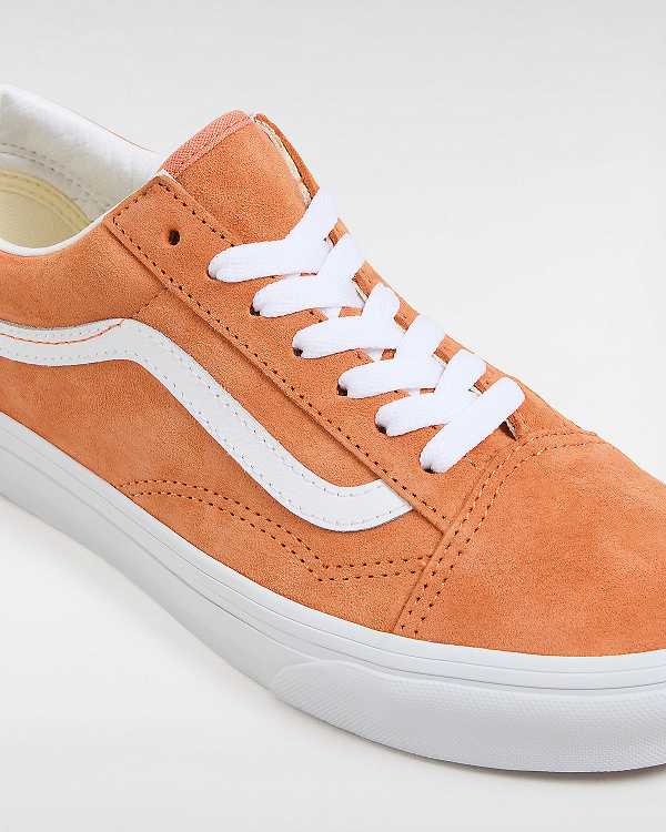 Orange Men Vans Old Skool Pig Suede Sneakers Australia | VN7458063