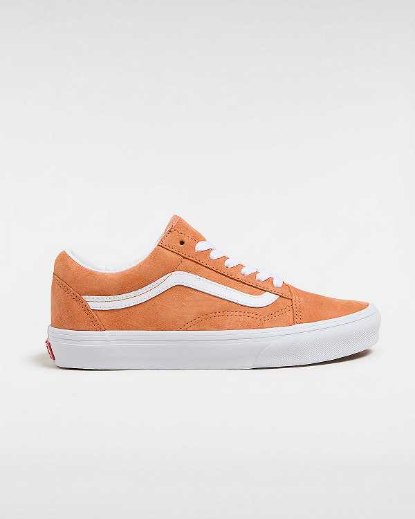 Orange Men Vans Old Skool Pig Suede Sneakers Australia | VN7458063