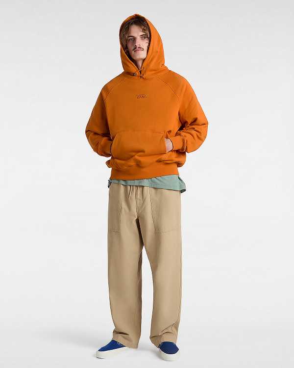 Orange Men Vans Premium Hoodie Australia | VN9476320