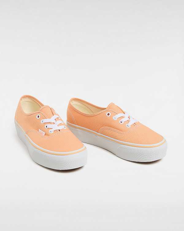 Orange Women Vans Authentic Platform Shoes Australia | VN0823765