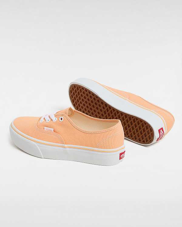 Orange Women Vans Authentic Platform Shoes Australia | VN0823765