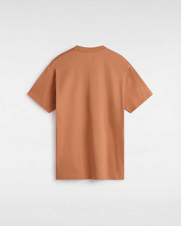 Orange Women Vans Left Chest Logo T Shirts Australia | VN1263987