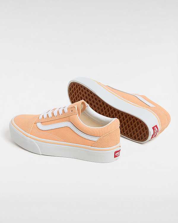 Orange Women Vans Old Skool Platform Shoes Australia | VN9521683