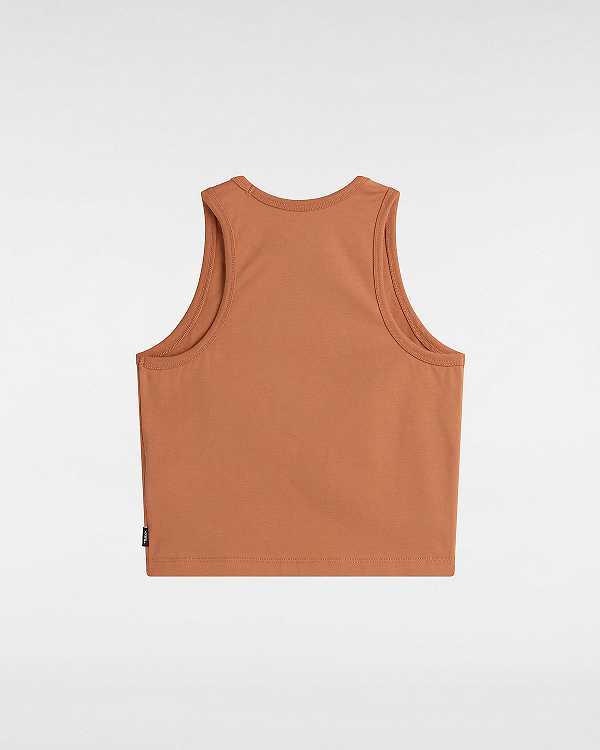 Orange Women Vans Varsity Racer Tank Top Australia | VN1295430