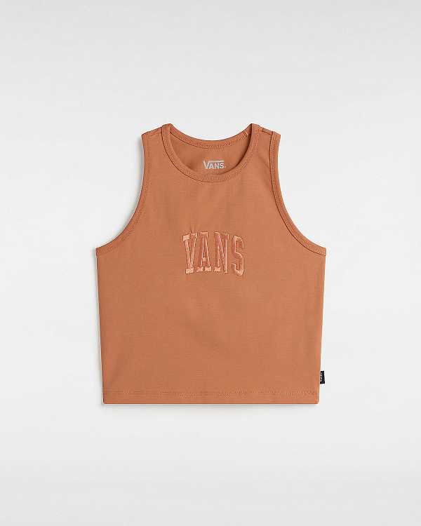 Orange Women Vans Varsity Racer Tank Top Australia | VN1295430