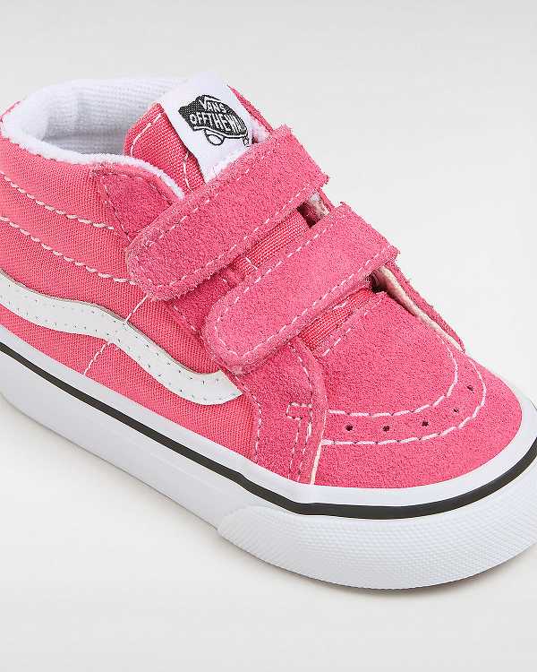 Pink Kids' Vans Sk8-Mid Reissue Hook and Loop (1-4 Years) Sneakers Australia | VN2709361