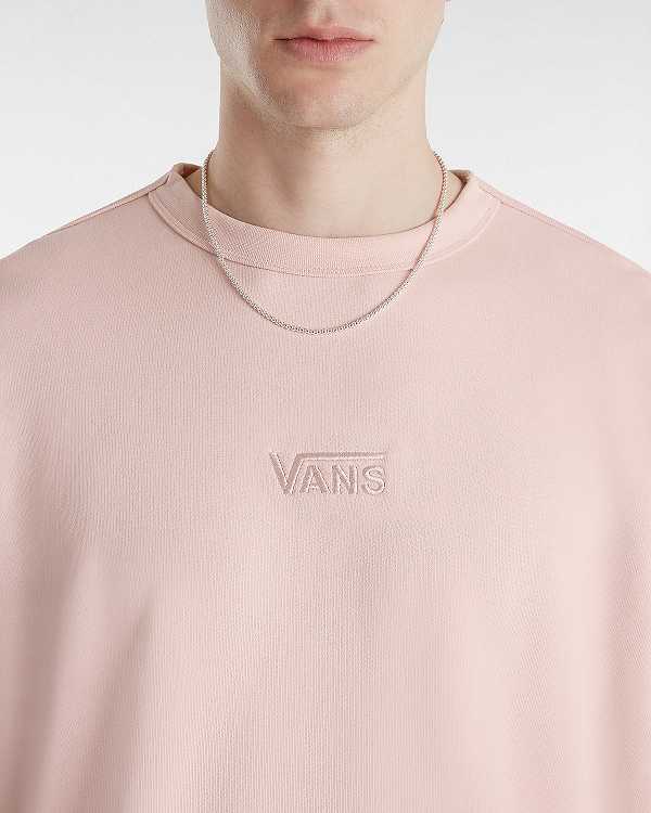 Pink Men Vans Premium Crew Sweatshirt Australia | VN8160927