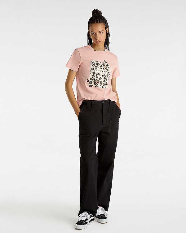 Pink Women Vans Animalier Boxed T Shirts Australia | VN6392857