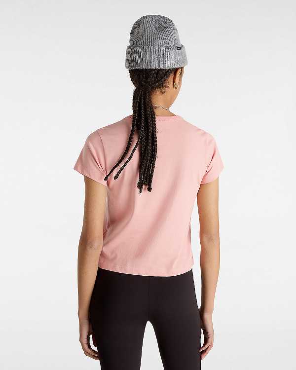 Pink Women Vans Basic mini T Shirts Australia | VN0492678