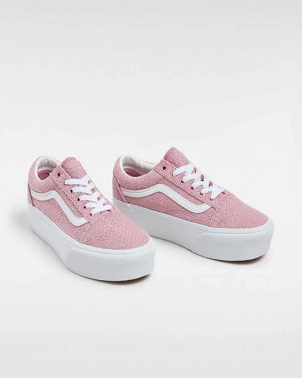 Pink Women Vans Old Skool Platform Shoes Australia | VN2048951