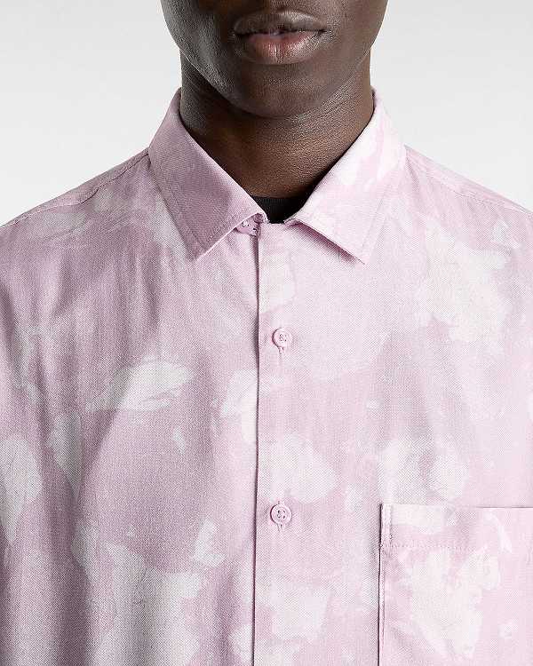 Purple Men Vans Camp Loose Collar Shirts Australia | VN9163280