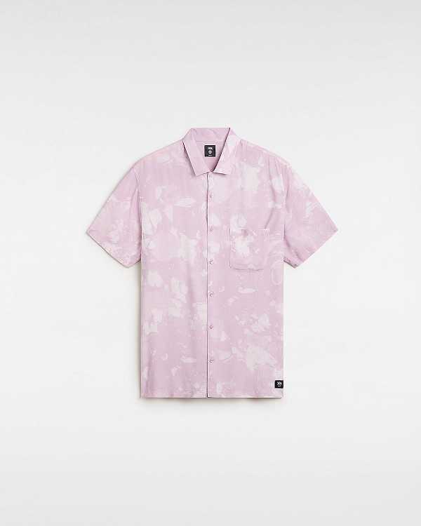 Purple Men Vans Camp Loose Collar Shirts Australia | VN9163280