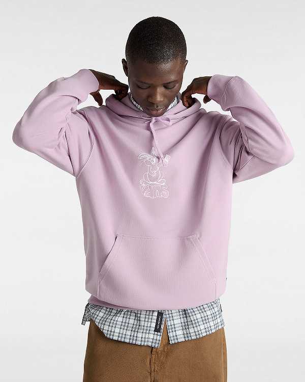 Purple Men Vans Crazy Eddy 66 Loose Hoodie Australia | VN3769045