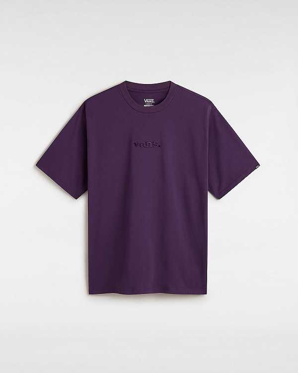 Purple Men Vans Essential Loose T Shirts Australia | VN0492157