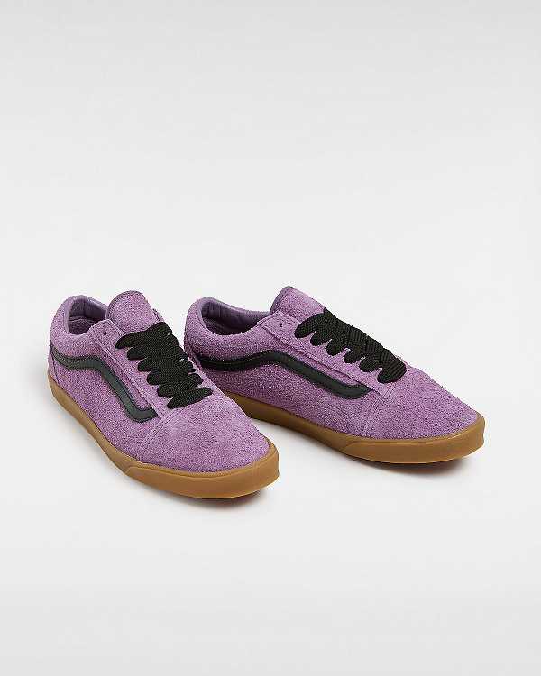 Purple Men Vans Old Skool Lowpro Hairy Suede Sneakers Australia | VN5689712