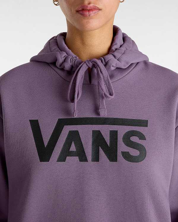 Purple Women Vans Classic V Boyfriend Fit Hoodie Australia | VN6975438