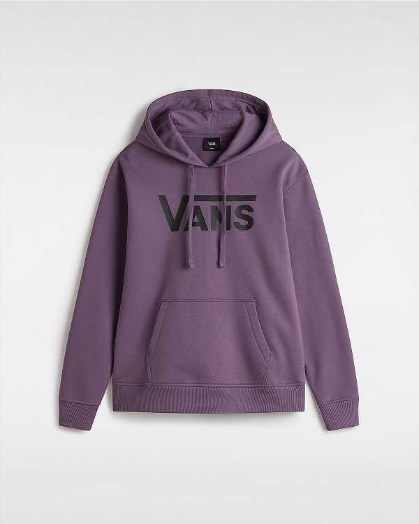 Purple Women Vans Classic V Boyfriend Fit Hoodie Australia | VN6975438