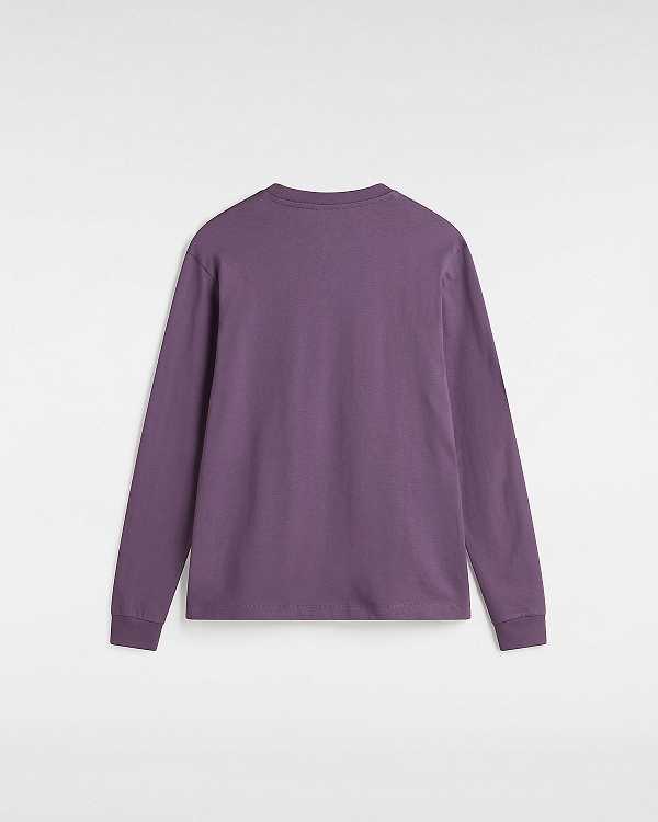 Purple Women Vans Flying V Classic Long Sleeve T Shirts Australia | VN8731940