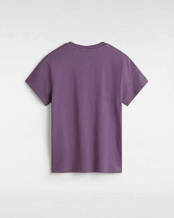 Purple Women Vans Flying V Crew T Shirts Australia | VN1508396