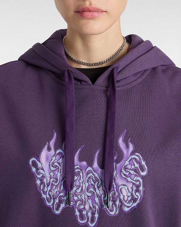 Purple Women Vans Hot Links Hoodie Australia | VN9183056